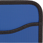Папка-портфель пластиковая А4+ синяя (390x320 мм, 4 отделения) усиленная ручка Фото 4