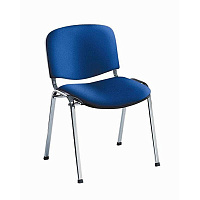Стул офисный Easy Chair ИЗО/ISO синий 9725 ткань металл хромированный фото Стул офисный Easy Chair ИЗО/ISO синий 9725 ткань металл хромированный