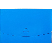 Папка с клапаном Attache A5 11 мм пластиковая до 100 листов синяя (толщина обложки 0.5 мм)