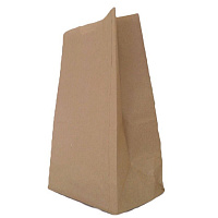 Крафт-пакет бумажный коричневый 22x12х29 см 50 г/кв.м био (1000 штук в упаковке)