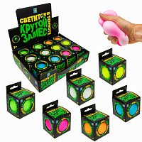 Игрушка-антистресс "Крутой замес" шар, диаметр 7 см, цвета ассорти, дисплей, 1TOY, Т20324