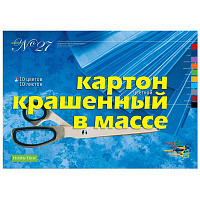 Картон цветной Hobby Time (300x400 мм, 10 листов, 10 цветов, немелованный) фото Картон цветной Hobby Time (300x400 мм, 10 листов, 10 цветов, немелованный)