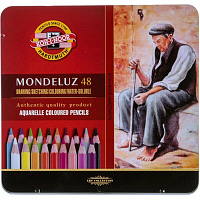 Карандаши цветные акварельные Koh-I-Noor Monduluz Old Man шестигранные 48 цветов