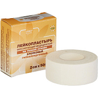 Пластырь фиксирующий Leiko Plaster 2x500 см тканная основа