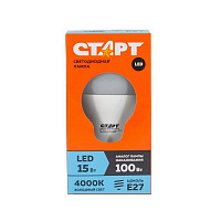 Лампа светодиодная Старт Eco А 15Вт E27 4000К 1200Лм 240В LEDGLSE27 15W40