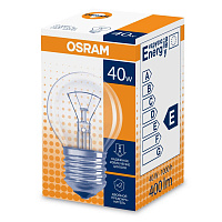 Лампа накаливания Osram 40 Вт E27 сферическая 2700 K прозрачная теплый белый свет