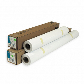 Бумага широкоформатная HP Bright White InkJet (90 г/кв.м, длина 45.7 м, ширина 610 мм, диаметр втулки 50.8 мм, C6035A)
