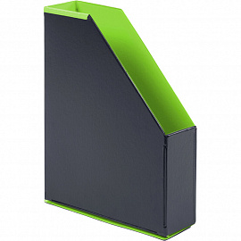Вертикальный накопитель 70 мм Bantex Модерн картонный зеленый