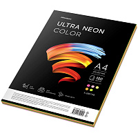 Бумага цветная OfficeSpace "Ultra Neon Color", А4, 75г/м?, 100л., (5 цветов)