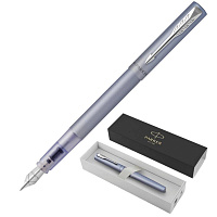 Ручка перьевая Parker Vector XL цвет чернил синий цвет корпуса серебристый (артикул производителя 2159750)