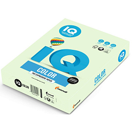 Бумага цветная для печати IQ Color зеленая пастель GN27 (А4, 160 г/кв.м, 250 листов)