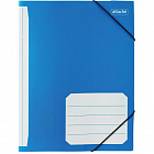 Папка на резинках Attache А4 20 мм картонная до 200 листов синяя (плотность 400 г/кв.м) Фото 0