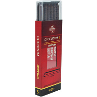 Сепия для цанговых карандашей Koh-I-Noor Gioconda темная (6 штук в упаковке)