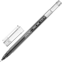Ручка гелевая неавтоматическая одноразовая Attache Free ink черная (толщина линии 0.35 мм)