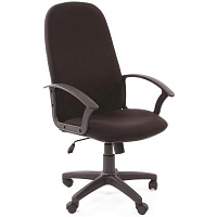 Кресло для руководителя Chairman 289 черное (ткань, пластик)
