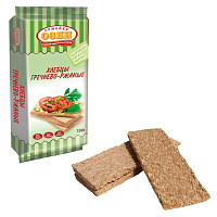 Хлебцы гречнево-ржаные СЕМЕЙКА ОЗБИ, 100 г, пакет, 1277