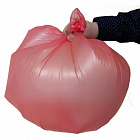 Мешки для мусора на 60 л красные (ПНД, 10 мкм, в рулоне 20 шт, 58х68 см) Фото 1