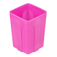 Подставка-стакан для канцелярских принадлежностей Attache Neon розовая 10x7x7 см