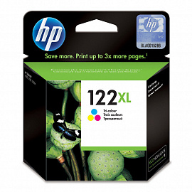 Картридж струйный HP 122XL CH564HE CMY оригинальный повышенной емкости