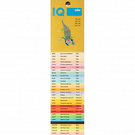 Бумага цветная для печати IQ Color желтая неон NEOGB (А4, 80 г/кв.м, 100 листов)