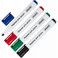 Набор маркеров для белых досок Attache Accent 4 цвета (толщина линии 1-5 мм) скошенный наконечник