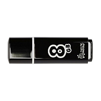 Флеш-память USB 2.0 8 Гб SmartBuy Glossy series (SB8GBGS-K)