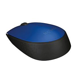 Мышь беспроводная Logitech M171 черно-синяя (910-004644/910-004640)