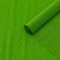 Бумага гофрированная зеленая в рулоне 50х250 см