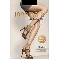 Носки женские Innamore Minielle nero 40 den (2 пары/4 штуки)