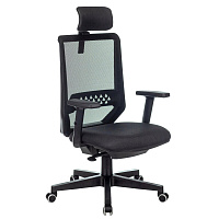 Кресло для руководителя Бюрократ Expert черное (сетка/ткань, пластик)