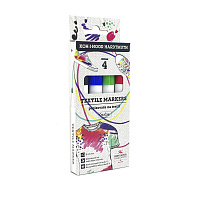 Набор маркеров по ткани Koh-I-Noor 3205 4 цвета (толщина линии 2.5 мм)