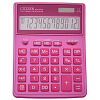 Калькулятор настольный Citizen SDC-444X 12-разрядный розовый 204х155х33 мм