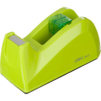 Диспенсер для клейкой ленты Deli E814, ABS-пластик, 120x57x60 мм, зеленый