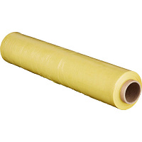Стрейч-пленка для ручной упаковки желтая вторичное сырье вес 2 кг 20 мкм x 217 м x 500 мм