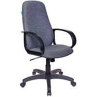 Кресло для руководителя Бюрократ CH-808AXSN/G серое 3C1 (ткань, пластик)