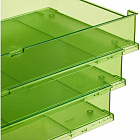 Лоток горизонтальный для бумаг Han пластиковый зеленый Фото 3