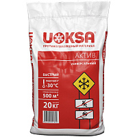 Реагент противогололедный UOKSA Актив гранулы до -30°C мешок 20 кг