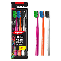 Зубная щетка Colgate Neo средней жесткости (промоупаковка 2+1)