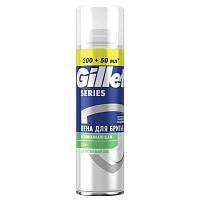 Пена для бритья 250 мл, GILLETTE (Жиллет) Series, "Для чувствительной кожи", для мужчин