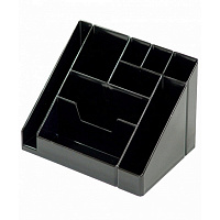 Подставка-органайзер для канцелярских мелочей Attache Каскад 9 отделений черная