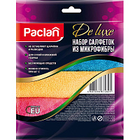 Салфетки хозяйственные Paclan Practi микрофибра 30x30 см 240 г/кв.м 4 штуки в упаковке