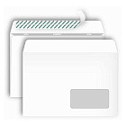 Конверт Postfix Bong С5 80 г/кв.м белый стрип с внутренней запечаткой с правым окном (1000 штук в упаковке)