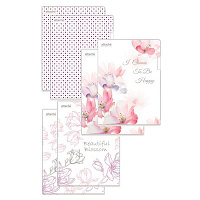 Папка-уголок Attache Selection Flower Dreams А4 пластиковая 180 мкм цвет ассорти (6 штук в упаковке)