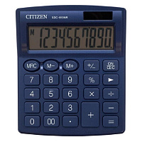 Калькулятор настольный Citizen SDC810NRNVE 10-разрядный синий 127x105x21 мм