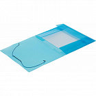 Папка на резинках Attache А5 15 мм пластиковая до 100 листов синяя (толщина обложки 0.6 мм) Фото 1