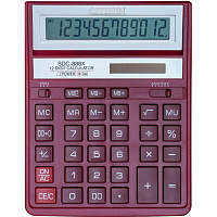Калькулятор настольный Citizen SDC-888XRD 12-разрядный бордовый 203x158x31 мм