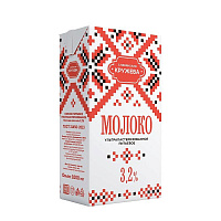 Молоко 3.2% ультрапастеризованное 1 л