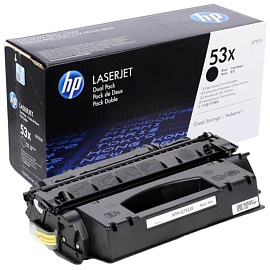 Картридж лазерный HP 53X Q7553X черный оригинальный повышенной емкости