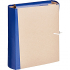 Папка архивная на 4-х завязках Attache А4 80 мм крафт-бумага/бумвинил до 800 листов синяя складная