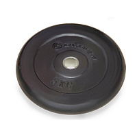Диск обрезиненный NT121 черный диаметр 25.6 мм 5 кг
